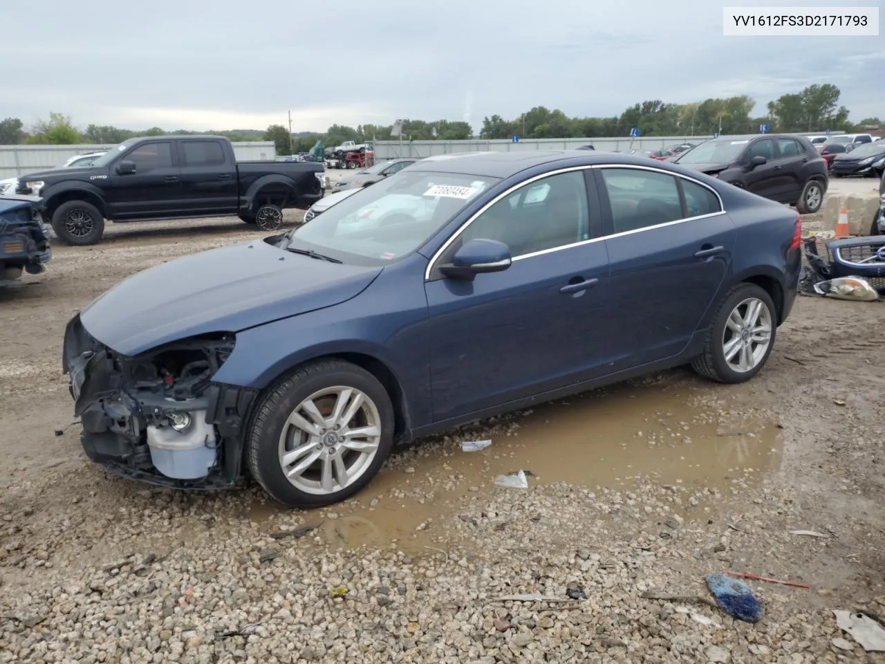 2013 Volvo S60 T5 VIN: YV1612FS3D2171793 Lot: 72080484