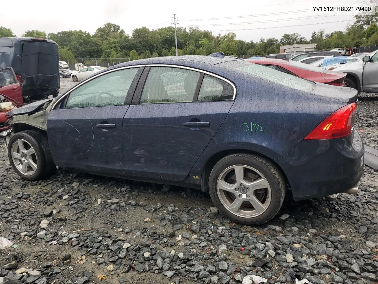 2013 Volvo S60 T5 VIN: YV1612FH8D2179490 Lot: 72806854