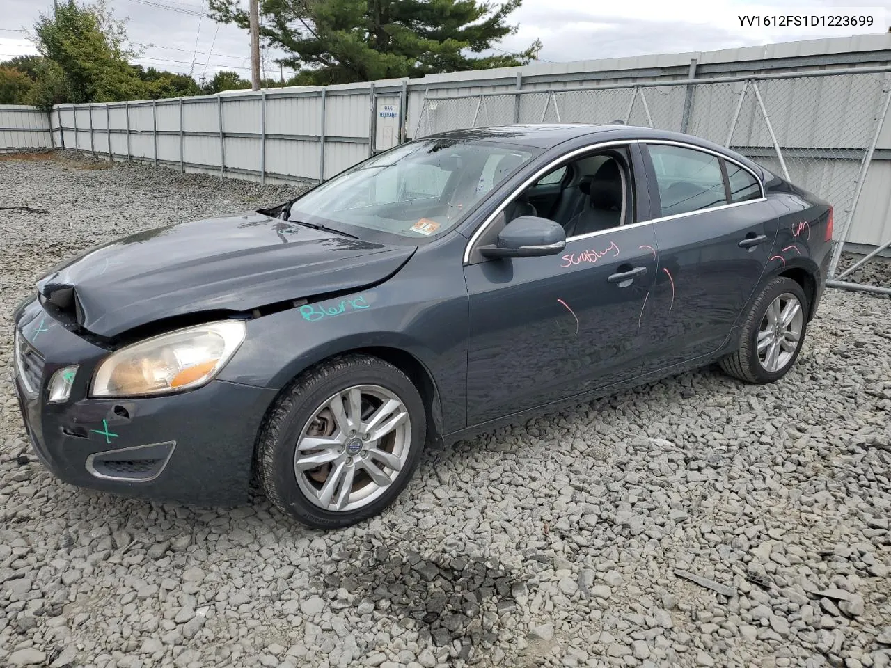 2013 Volvo S60 T5 VIN: YV1612FS1D1223699 Lot: 72904504