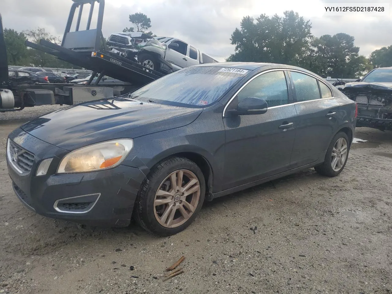 2013 Volvo S60 T5 VIN: YV1612FS5D2187428 Lot: 72921164