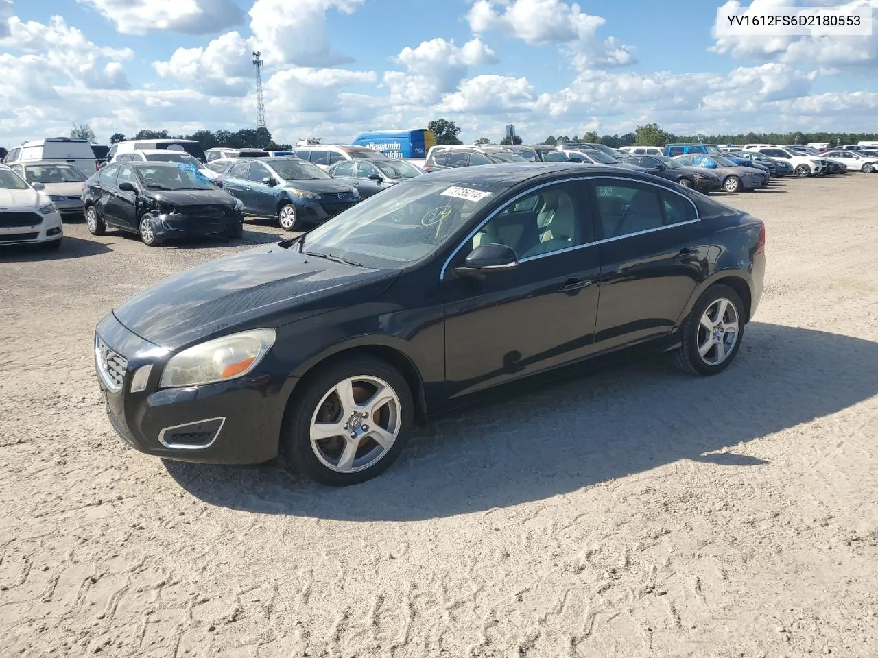 2013 Volvo S60 T5 VIN: YV1612FS6D2180553 Lot: 73735214