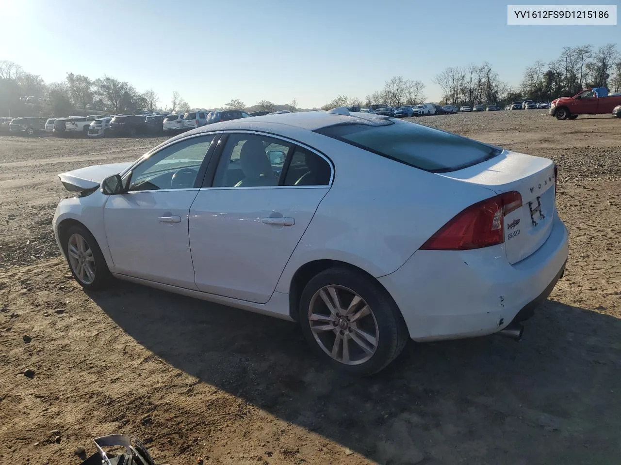 2013 Volvo S60 T5 VIN: YV1612FS9D1215186 Lot: 74106373