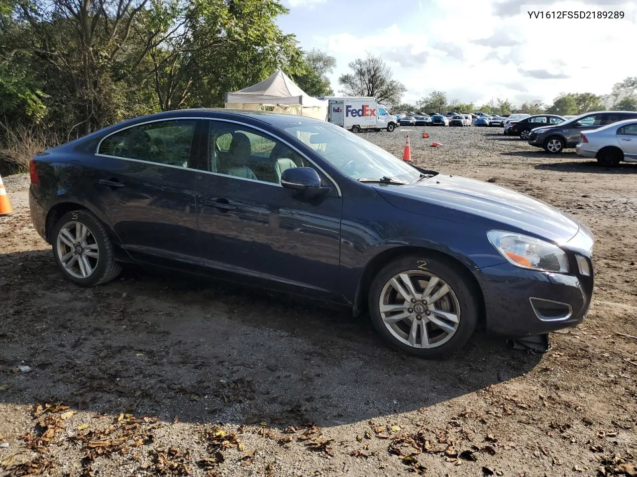 2013 Volvo S60 T5 VIN: YV1612FS5D2189289 Lot: 75013294