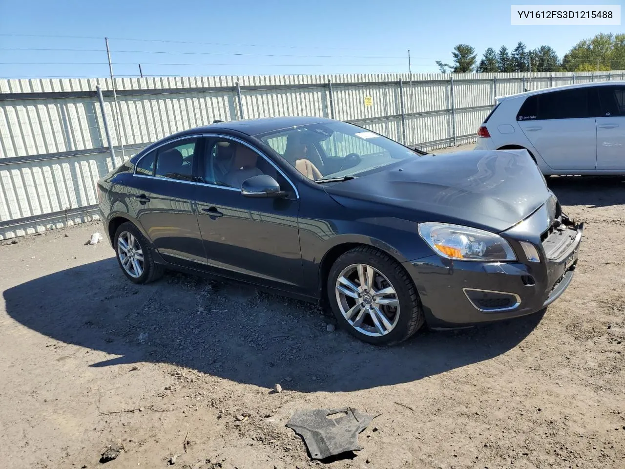 2013 Volvo S60 T5 VIN: YV1612FS3D1215488 Lot: 75321184