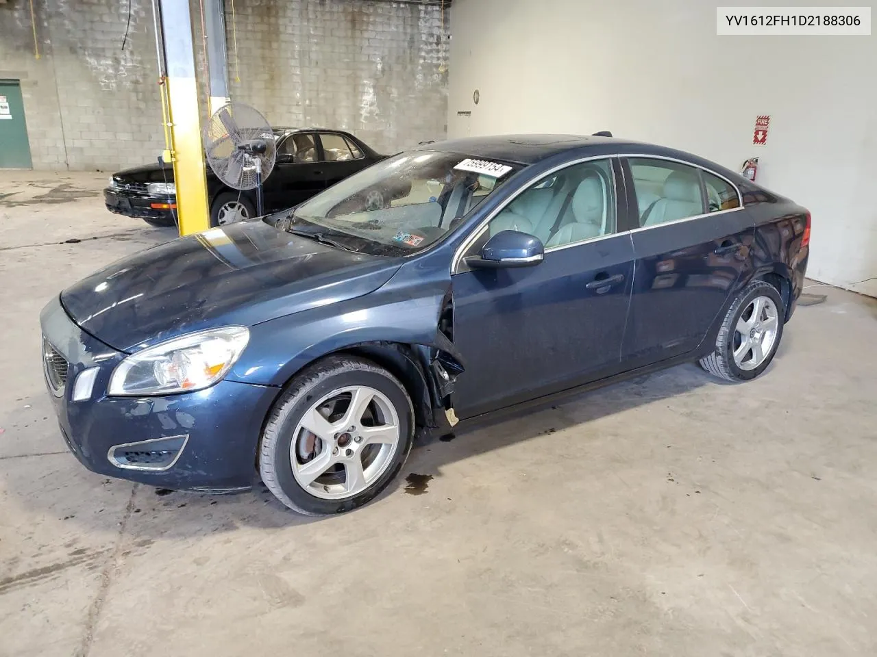 2013 Volvo S60 T5 VIN: YV1612FH1D2188306 Lot: 75999154