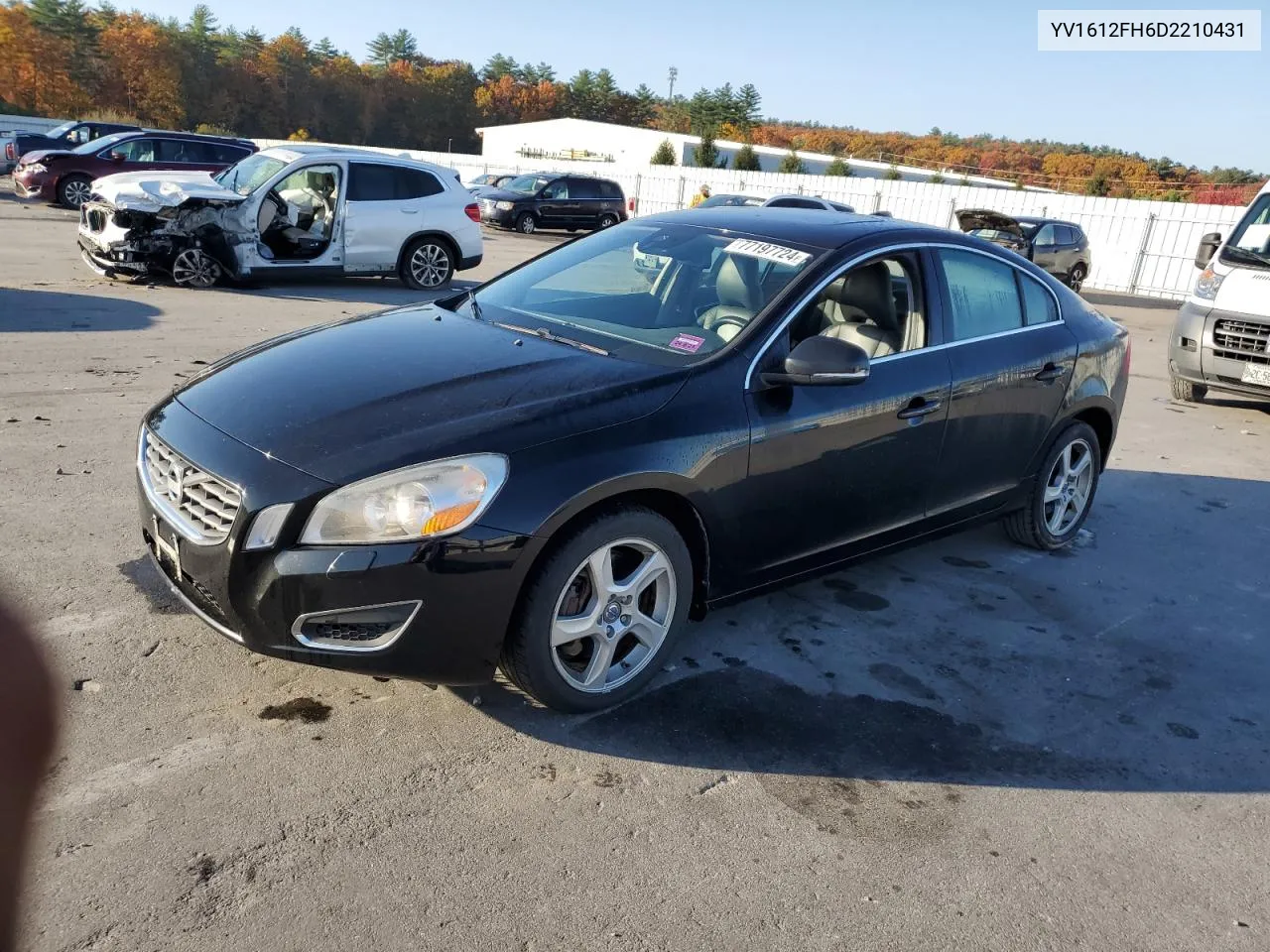 2013 Volvo S60 T5 VIN: YV1612FH6D2210431 Lot: 77197724