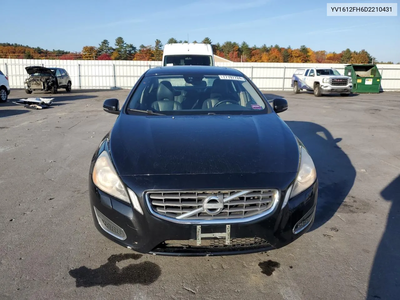 2013 Volvo S60 T5 VIN: YV1612FH6D2210431 Lot: 77197724