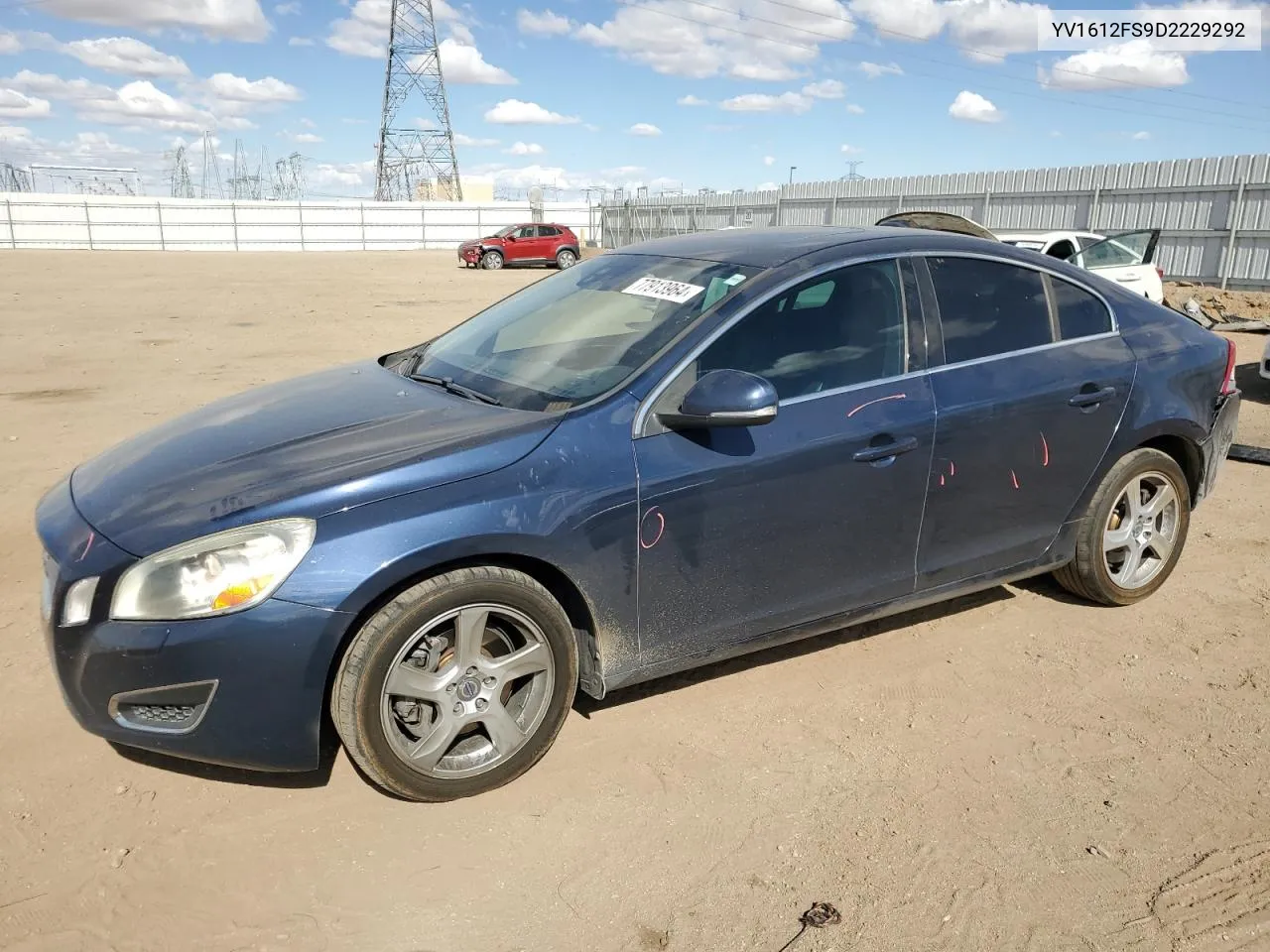 2013 Volvo S60 T5 VIN: YV1612FS9D2229292 Lot: 77913964