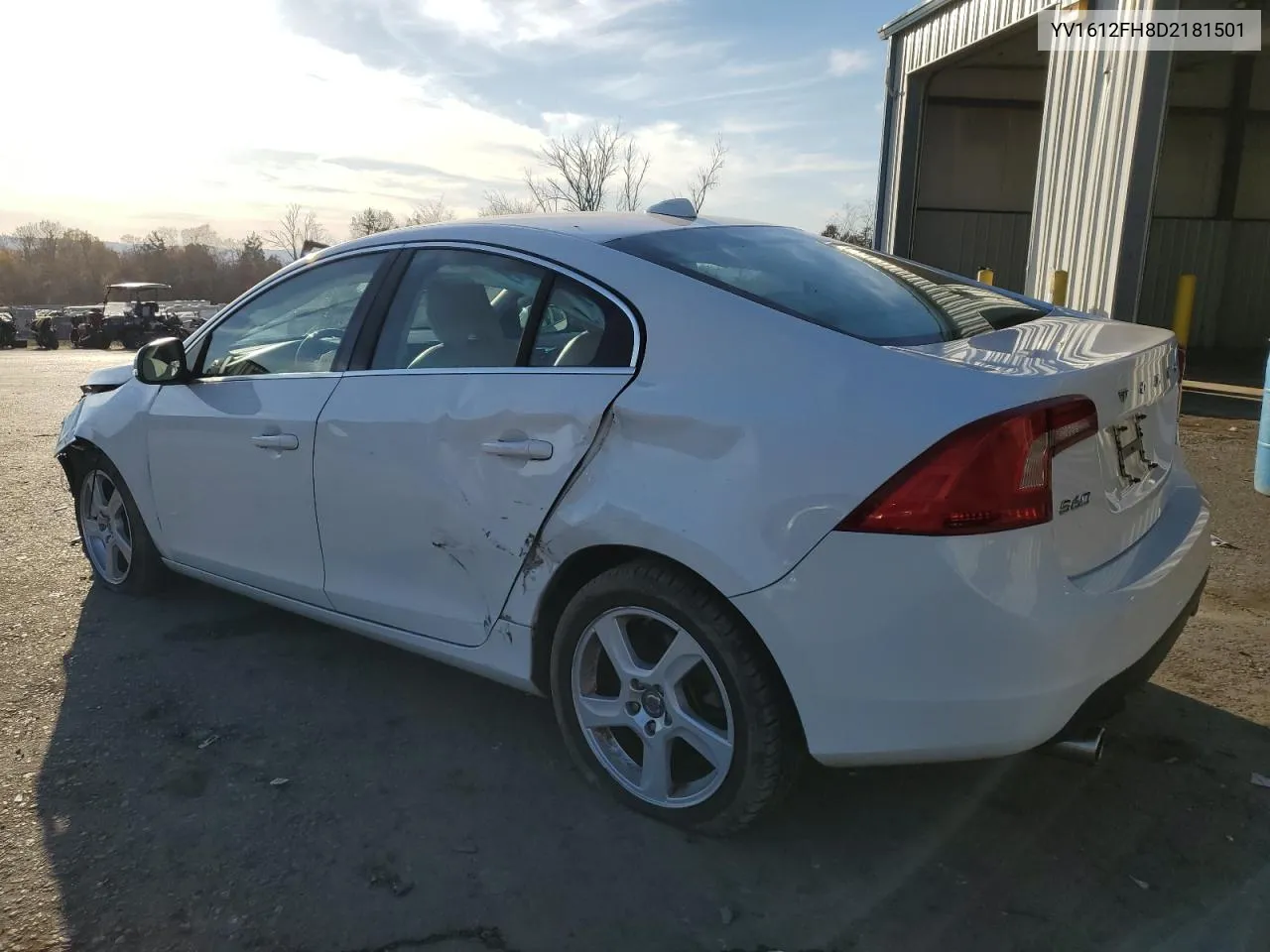 2013 Volvo S60 T5 VIN: YV1612FH8D2181501 Lot: 78370444