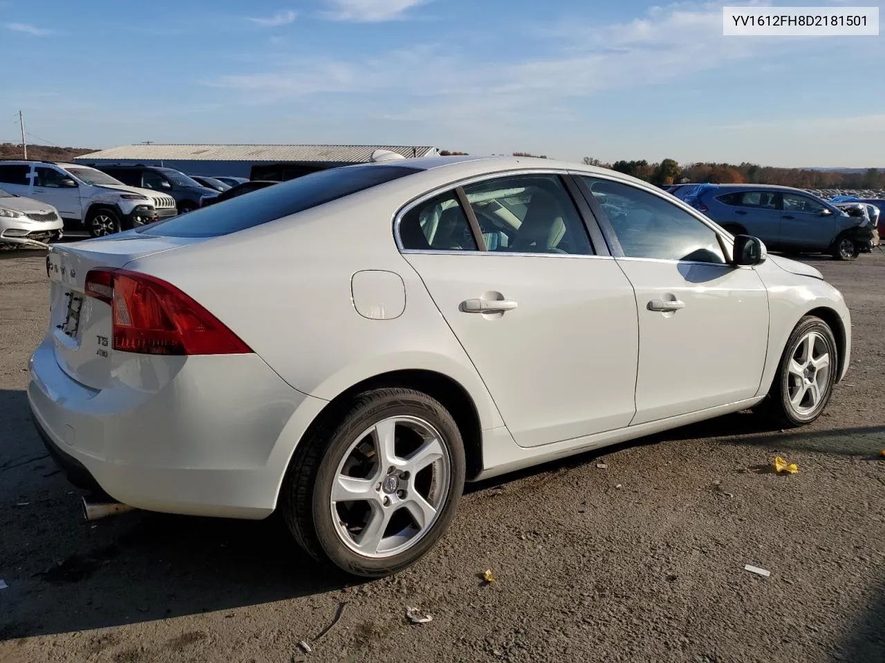 2013 Volvo S60 T5 VIN: YV1612FH8D2181501 Lot: 78370444