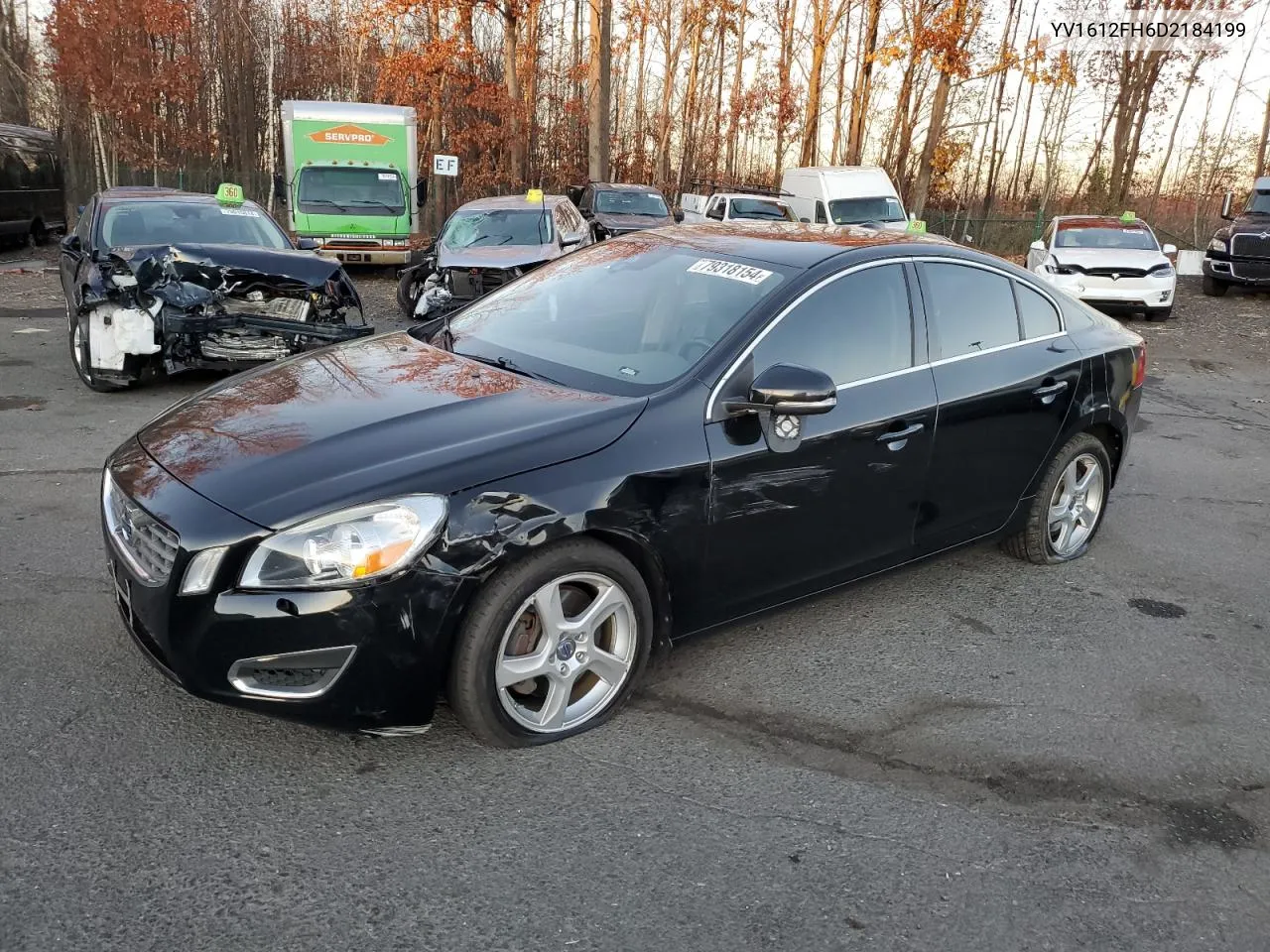 2013 Volvo S60 T5 VIN: YV1612FH6D2184199 Lot: 79318154