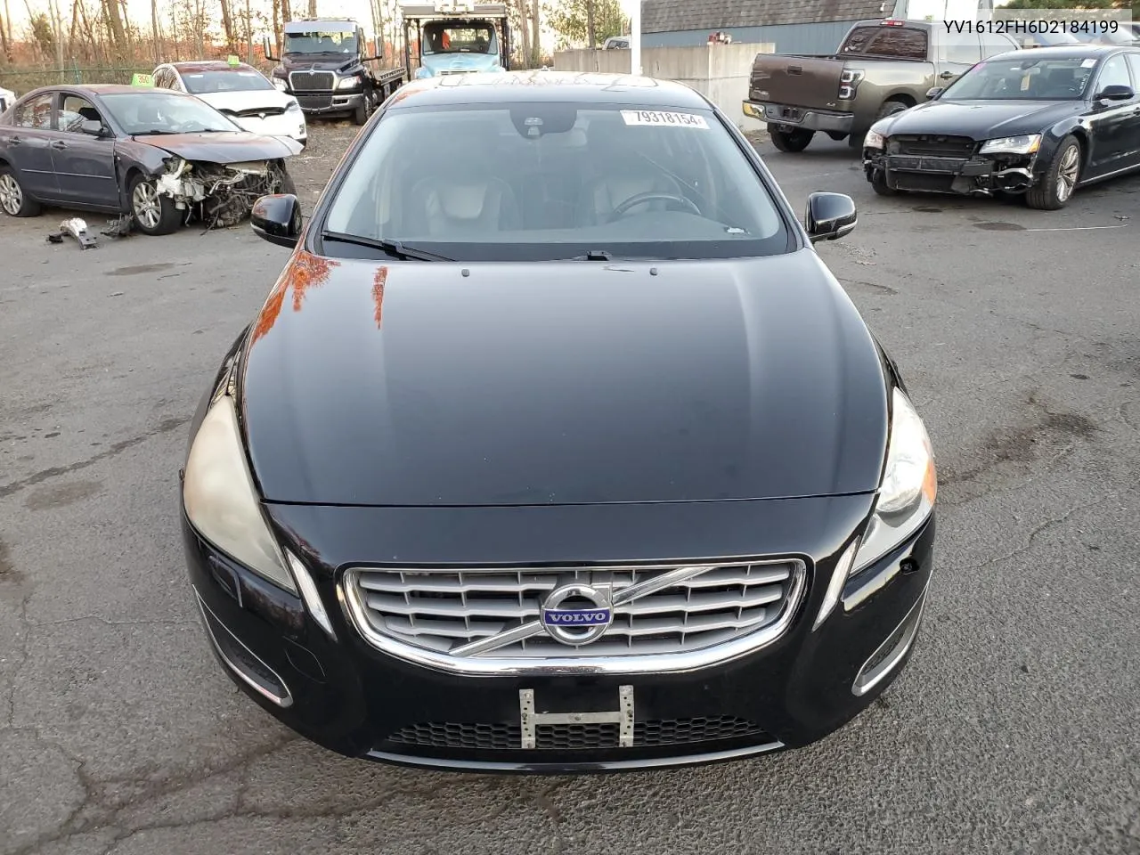 2013 Volvo S60 T5 VIN: YV1612FH6D2184199 Lot: 79318154