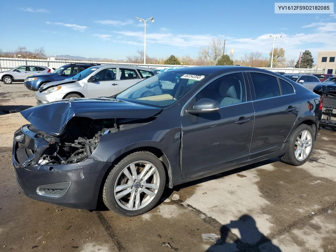 2013 Volvo S60 T5 VIN: YV1612FS9D2182085 Lot: 80254354