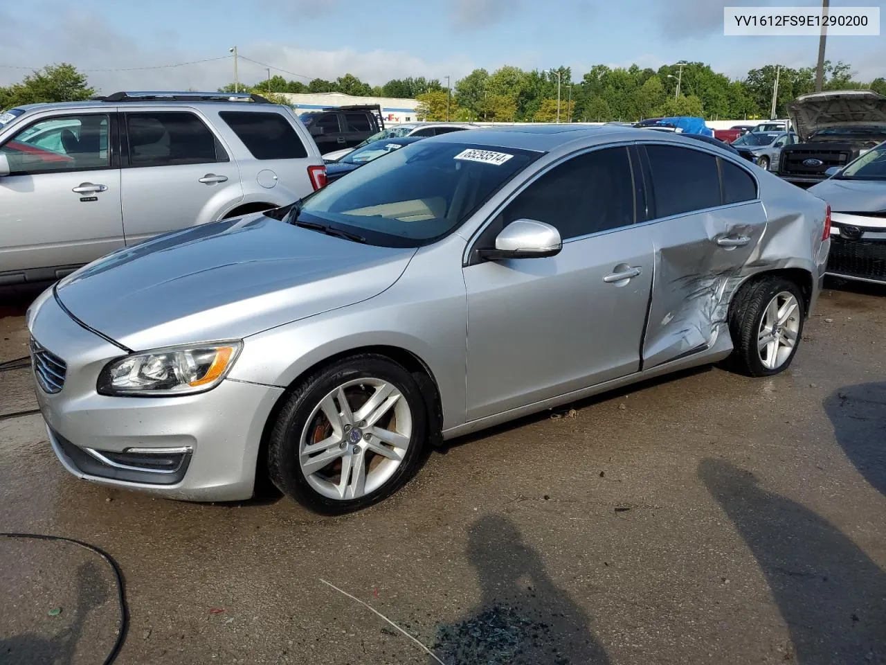 2014 Volvo S60 T5 VIN: YV1612FS9E1290200 Lot: 65293514