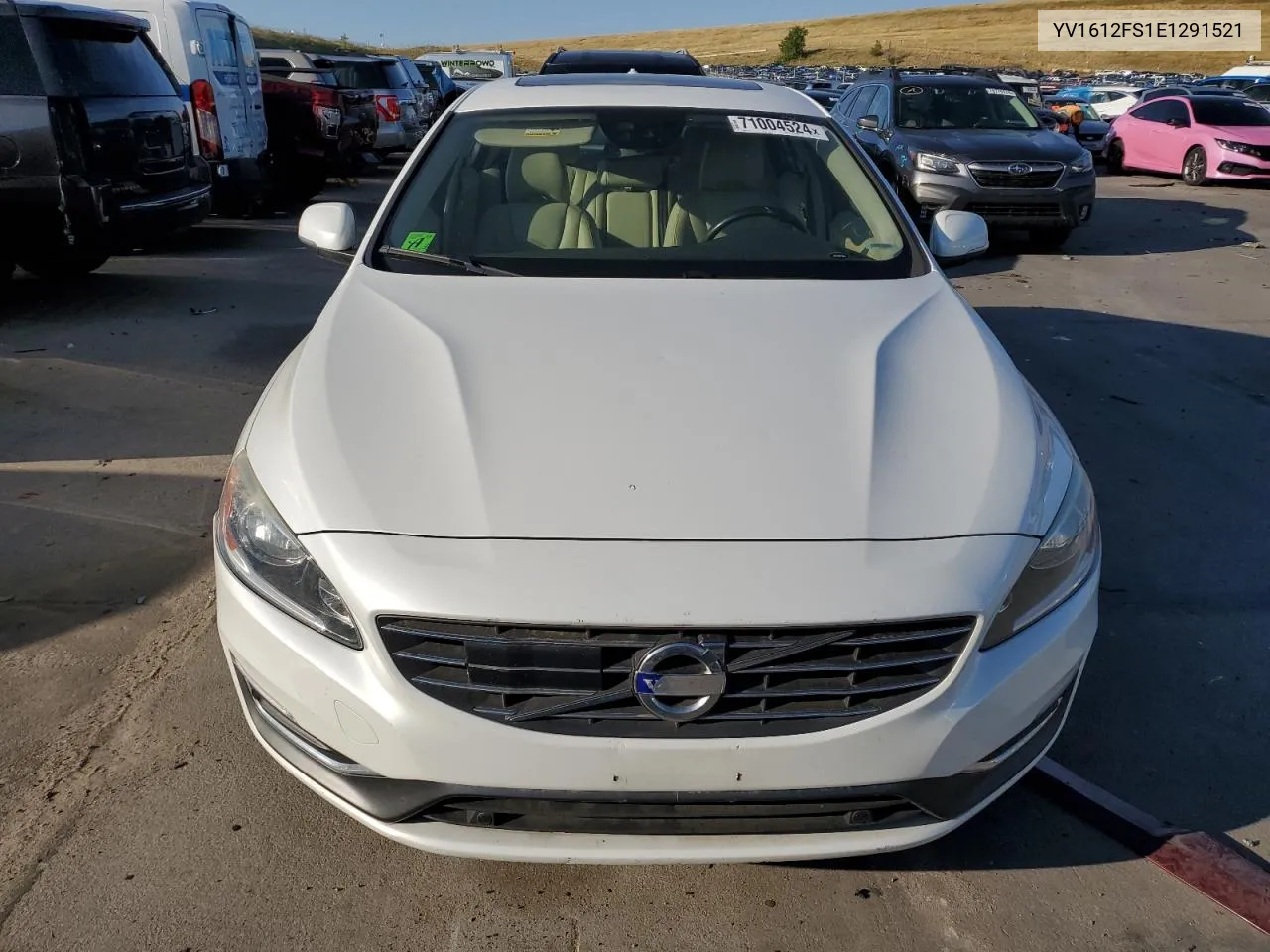 2014 Volvo S60 T5 VIN: YV1612FS1E1291521 Lot: 71004524