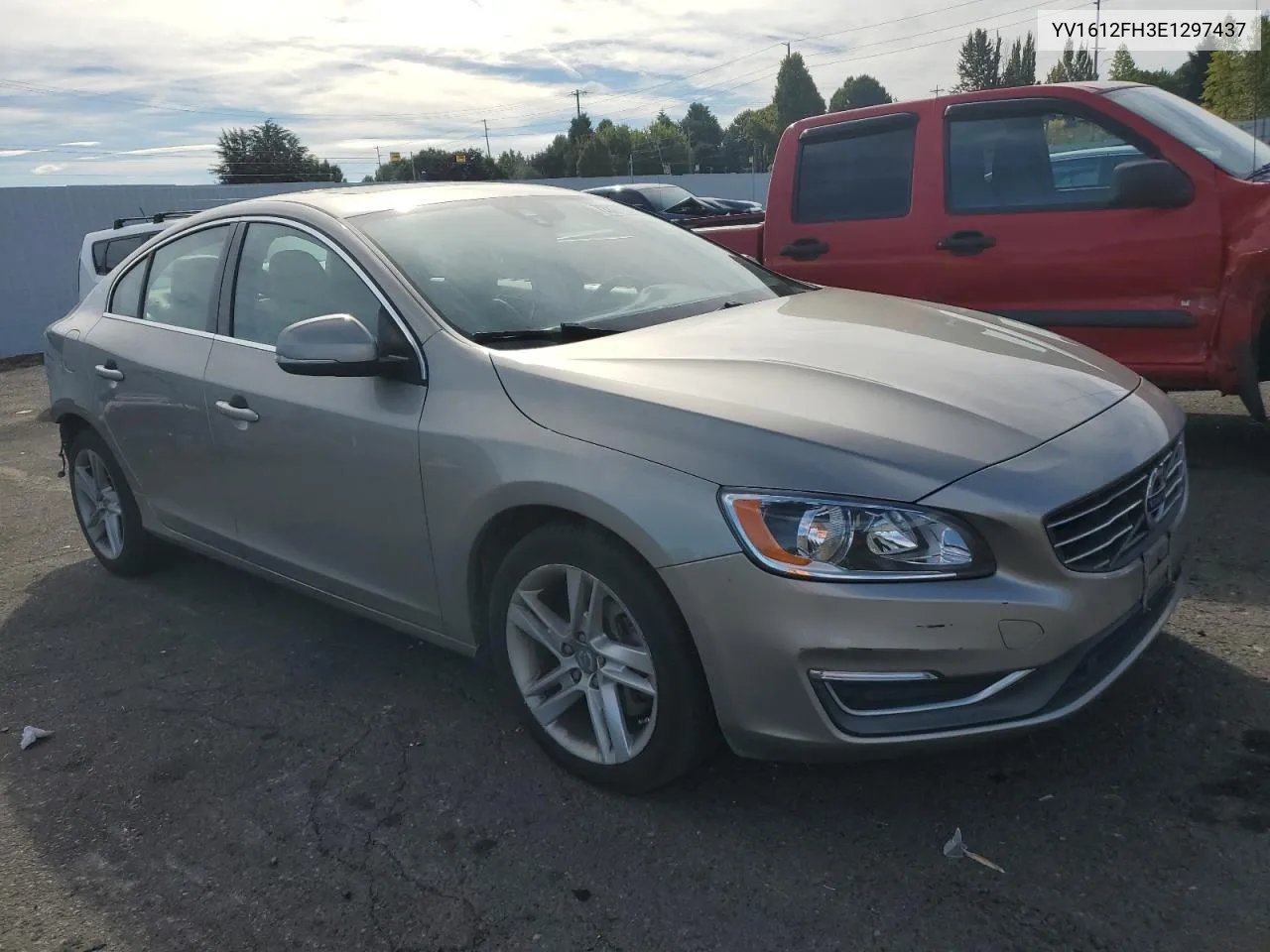 2014 Volvo S60 T5 VIN: YV1612FH3E1297437 Lot: 72817054