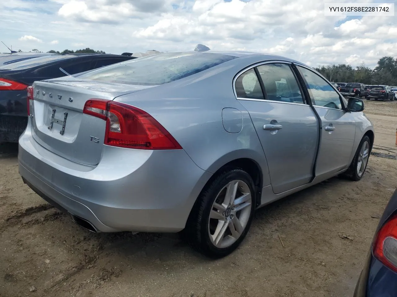 2014 Volvo S60 T5 VIN: YV1612FS8E2281742 Lot: 73887174