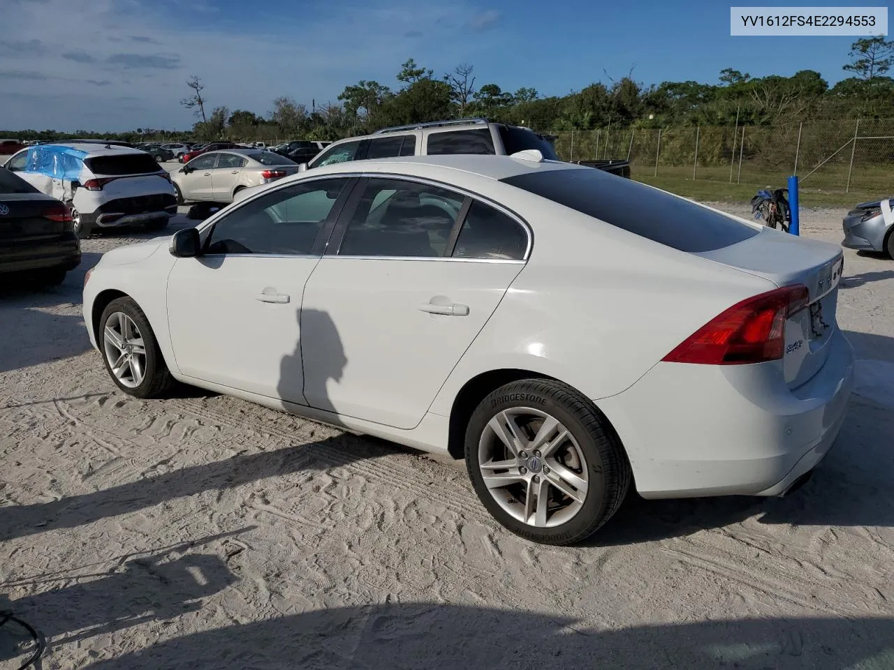 YV1612FS4E2294553 2014 Volvo S60 T5