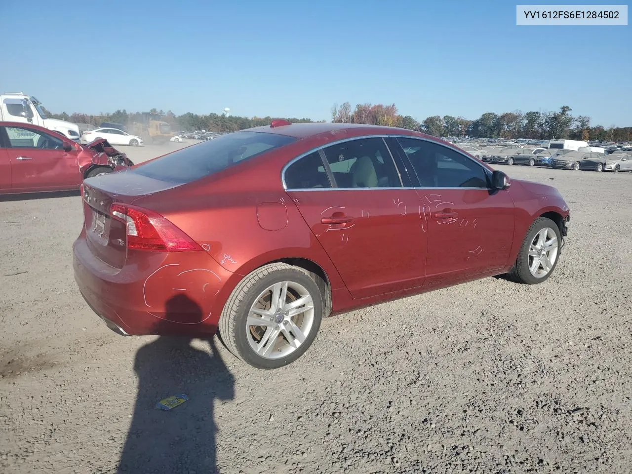 2014 Volvo S60 T5 VIN: YV1612FS6E1284502 Lot: 76863304