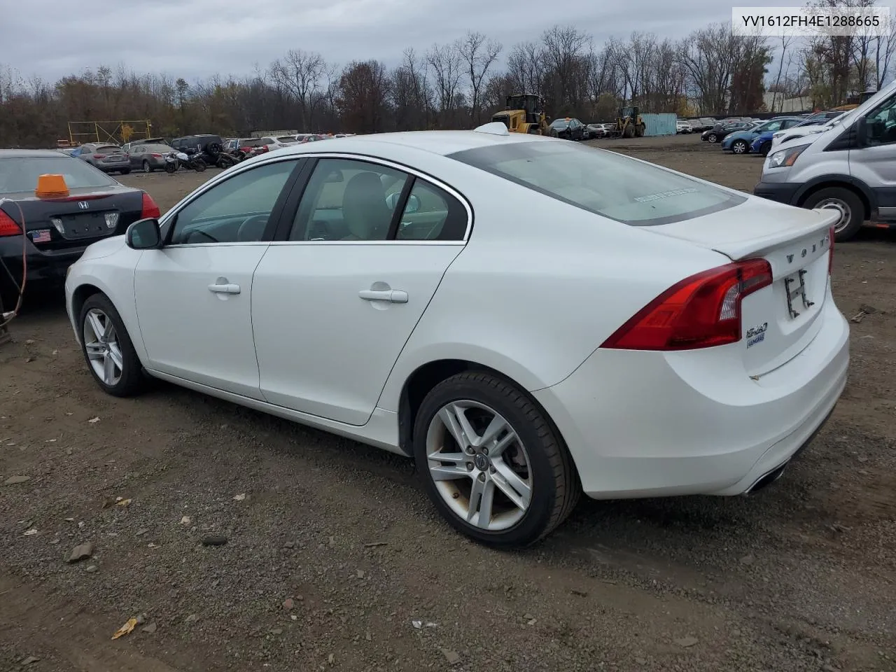 2014 Volvo S60 T5 VIN: YV1612FH4E1288665 Lot: 78118204