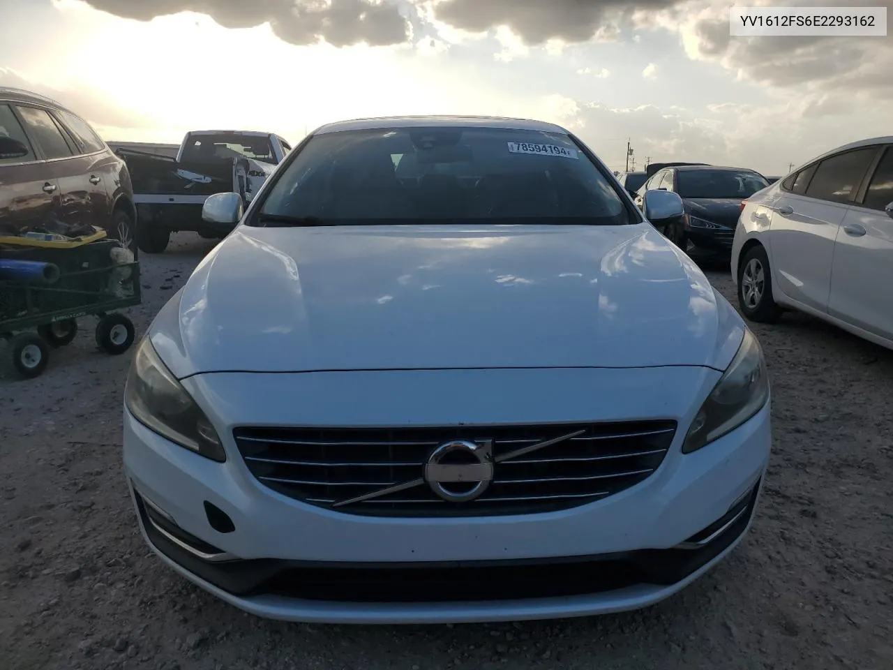 YV1612FS6E2293162 2014 Volvo S60 T5