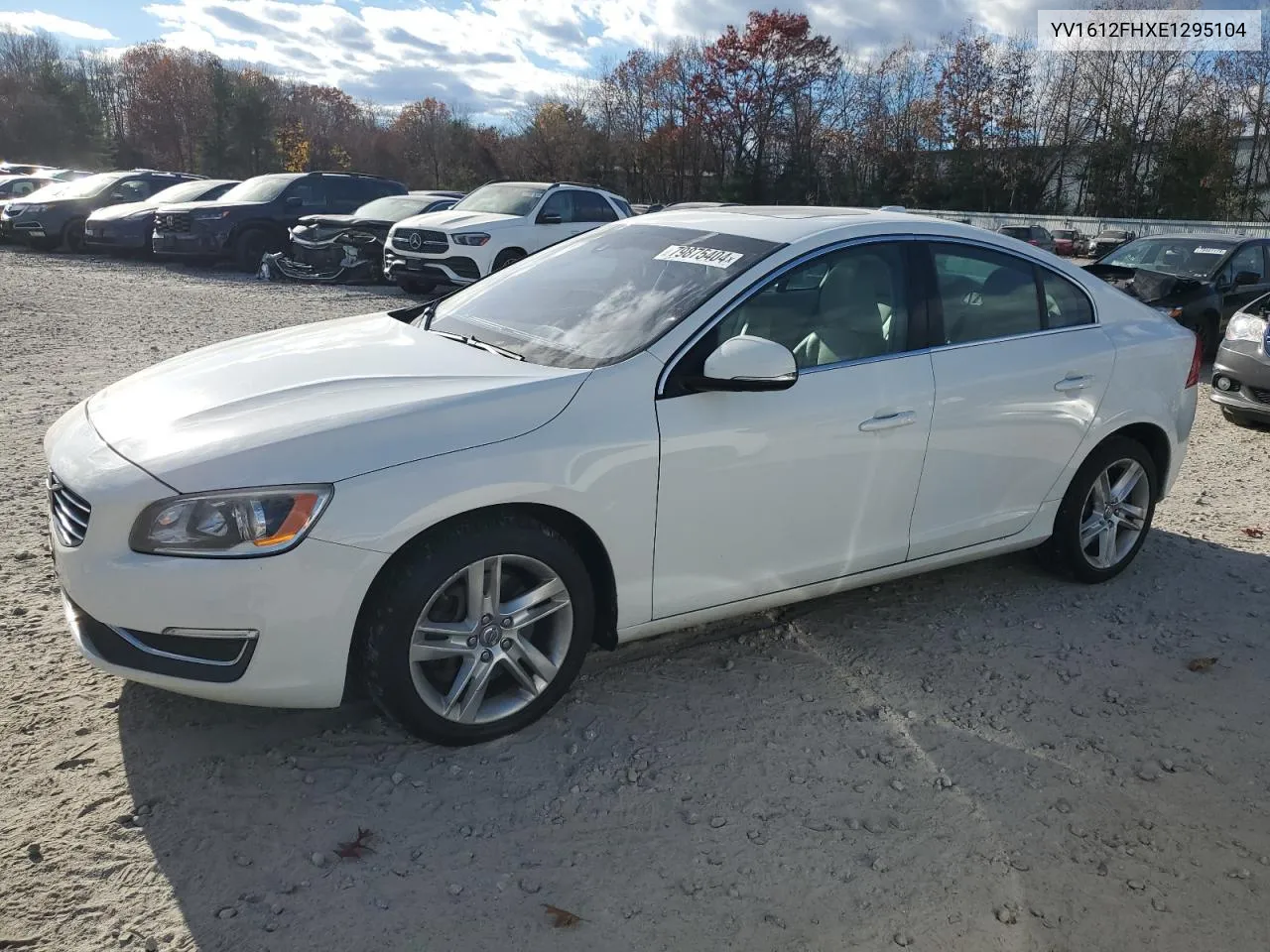 2014 Volvo S60 T5 VIN: YV1612FHXE1295104 Lot: 79875404