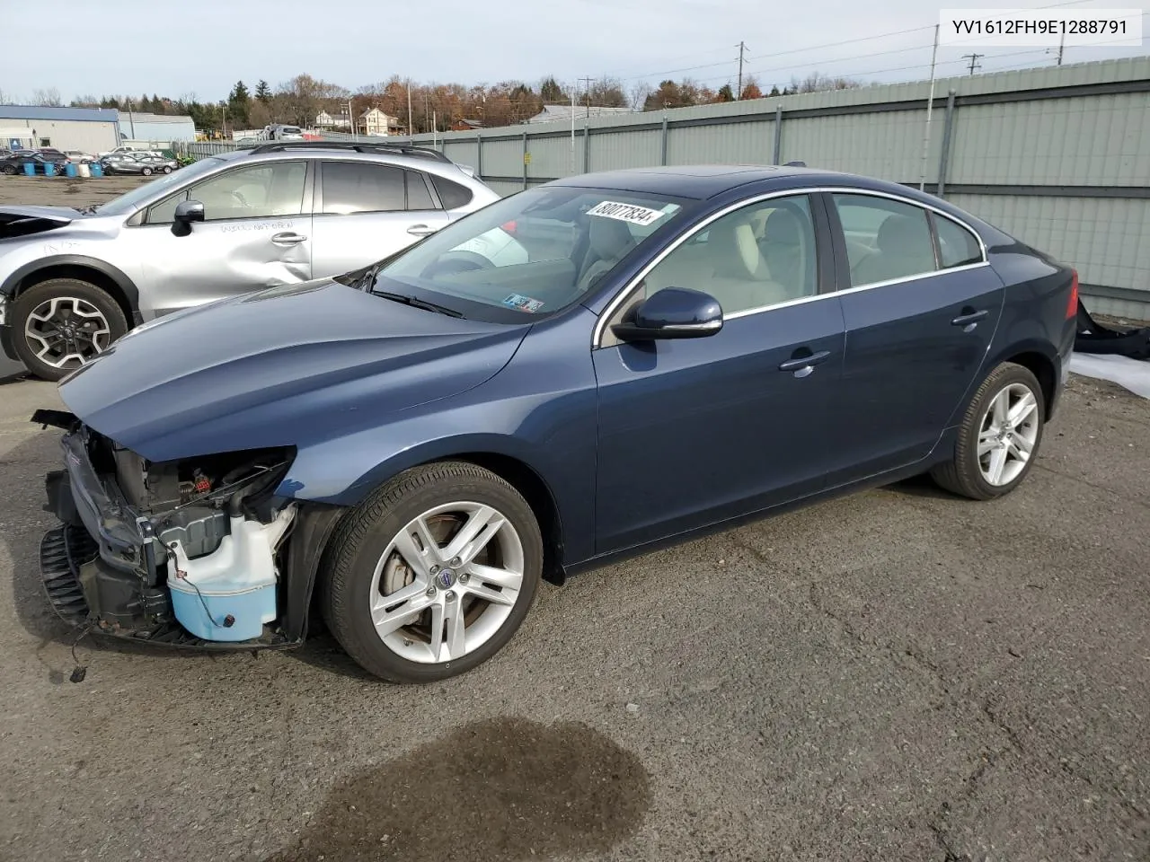 2014 Volvo S60 T5 VIN: YV1612FH9E1288791 Lot: 80077834