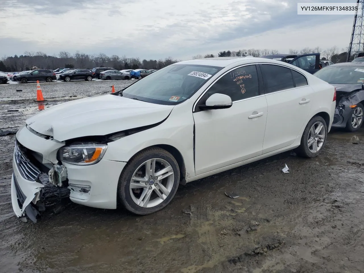 2015 Volvo S60 Premier VIN: YV126MFK9F1348335 Lot: 39824894