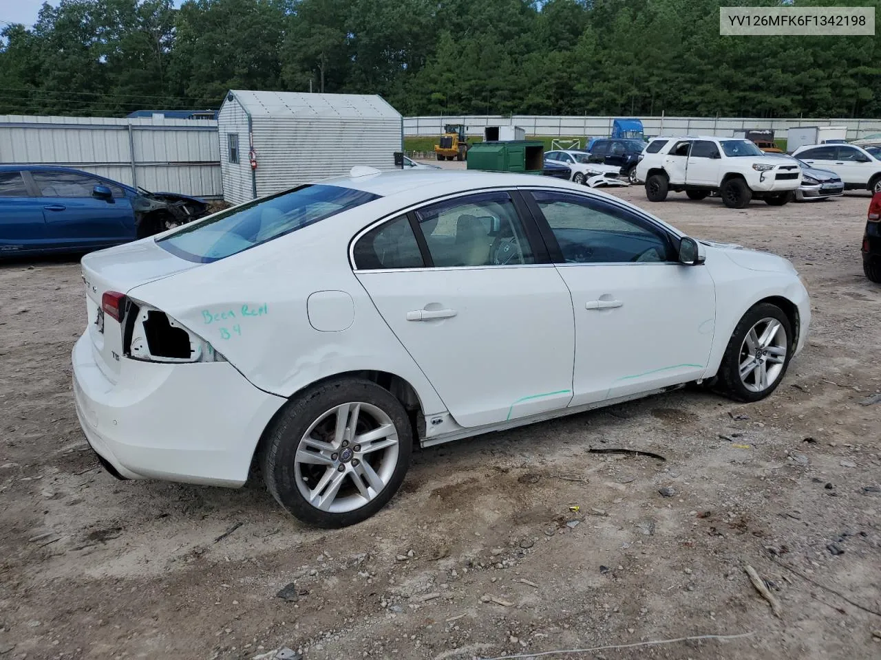 2015 Volvo S60 Premier VIN: YV126MFK6F1342198 Lot: 66561464