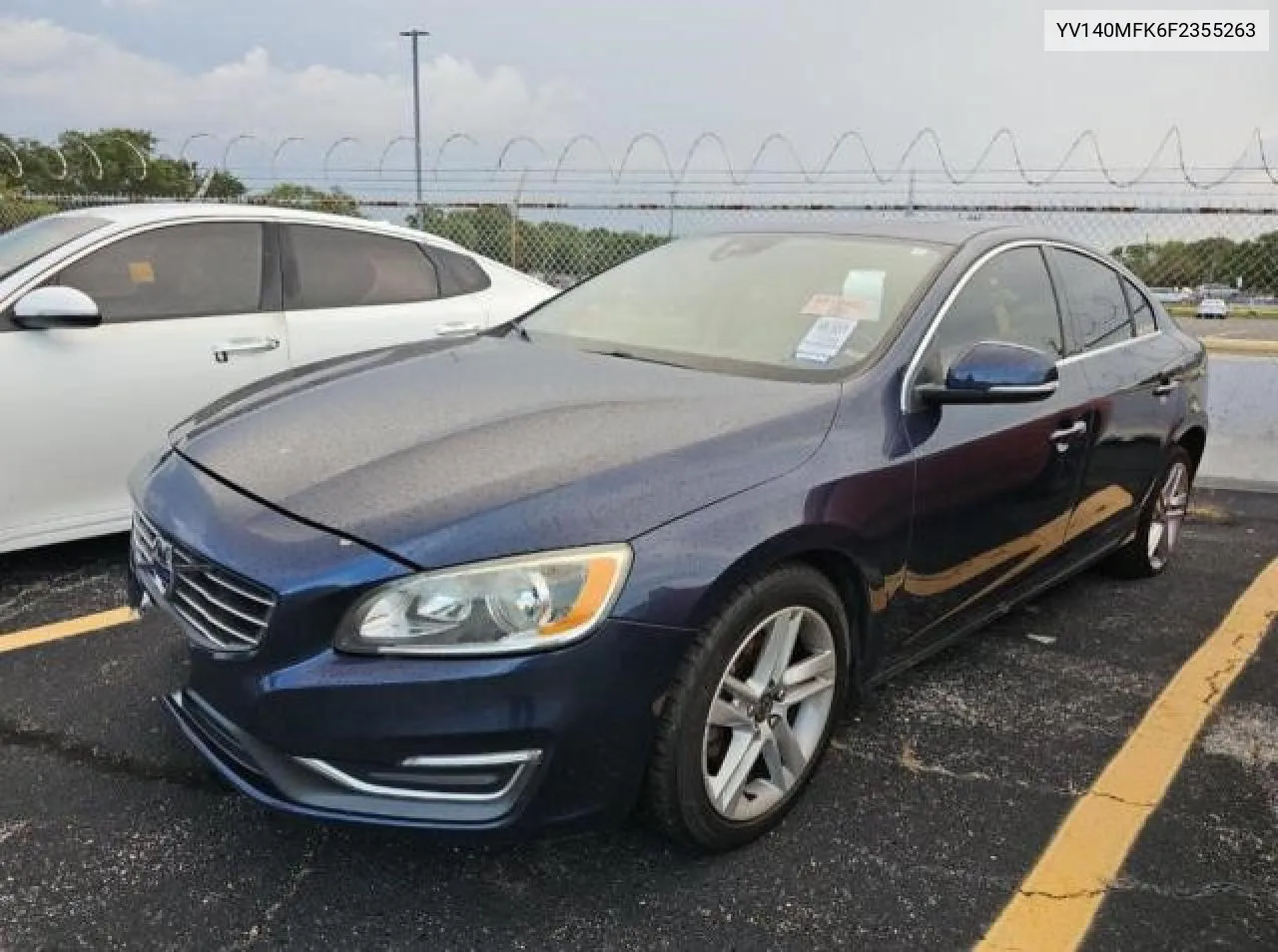 2015 Volvo S60 Premier VIN: YV140MFK6F2355263 Lot: 71098944