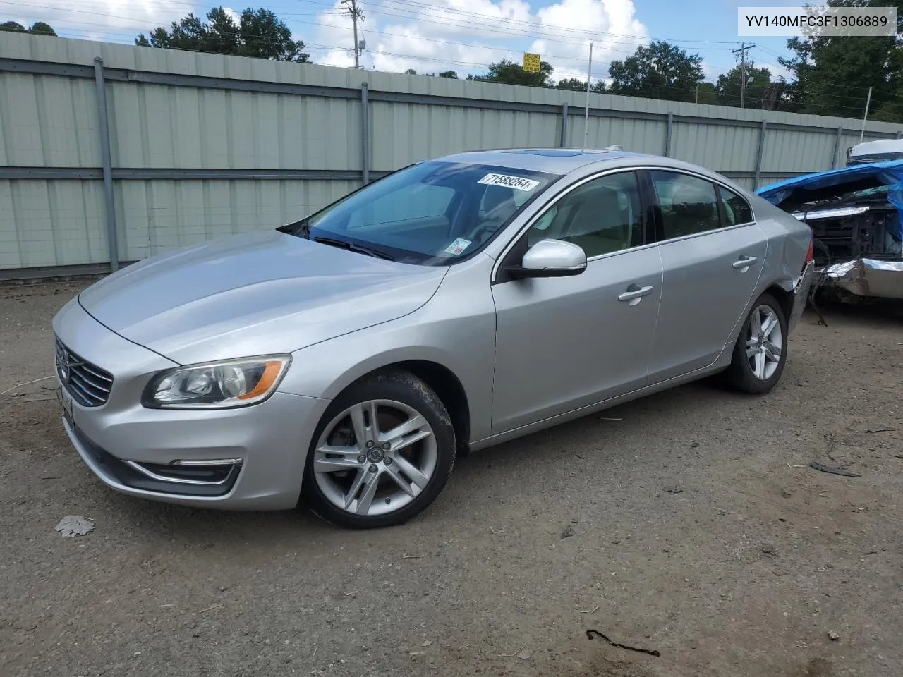 2015 Volvo S60 Premier+ VIN: YV140MFC3F1306889 Lot: 71588264