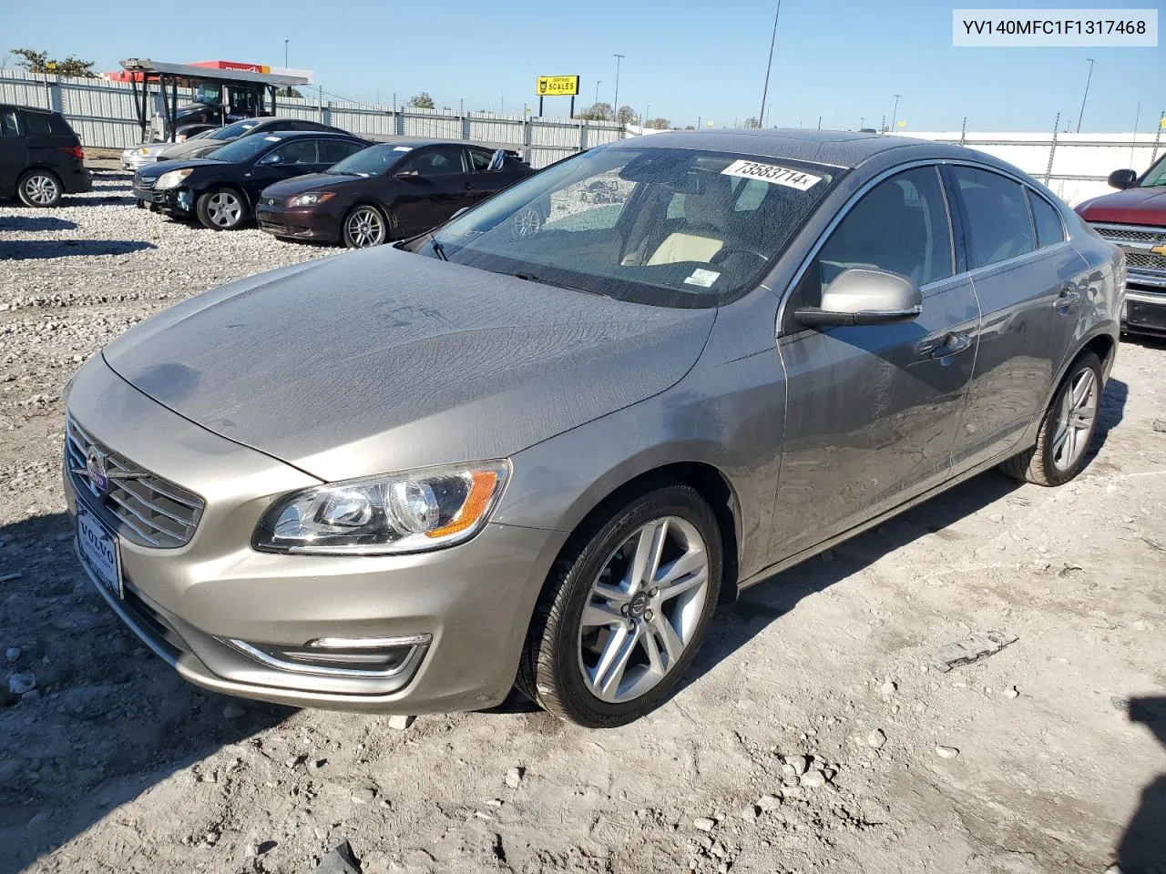 2015 Volvo S60 Premier+ VIN: YV140MFC1F1317468 Lot: 73583714