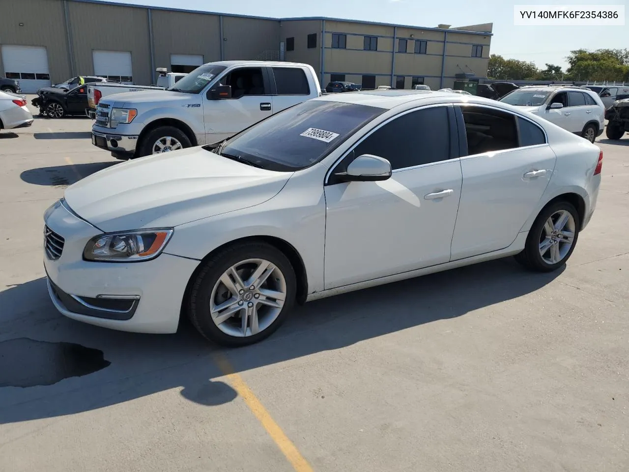 YV140MFK6F2354386 2015 Volvo S60 Premier