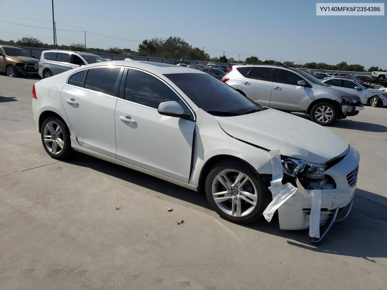 2015 Volvo S60 Premier VIN: YV140MFK6F2354386 Lot: 73989804