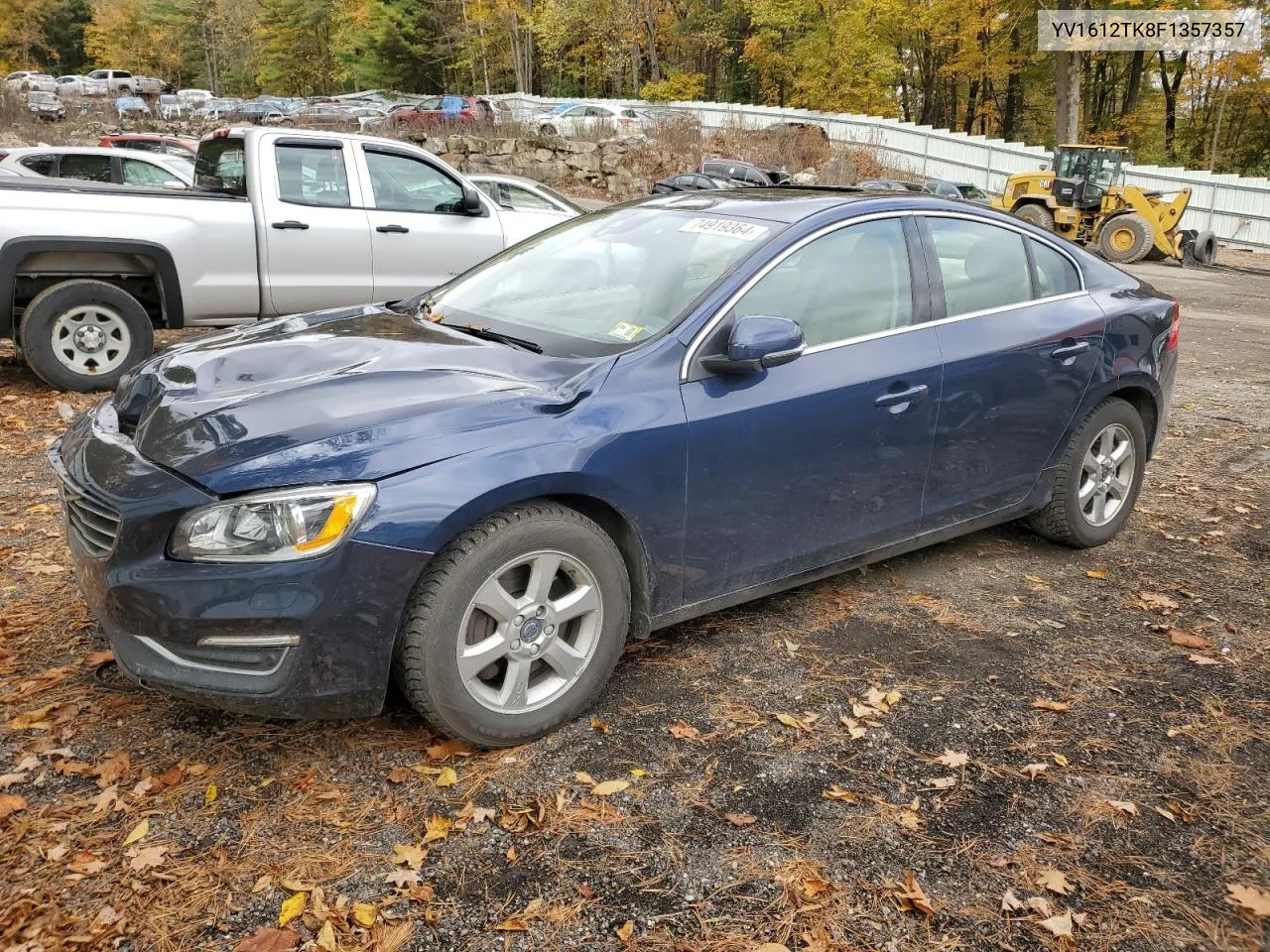 2015 Volvo S60 Premier VIN: YV1612TK8F1357357 Lot: 74919364