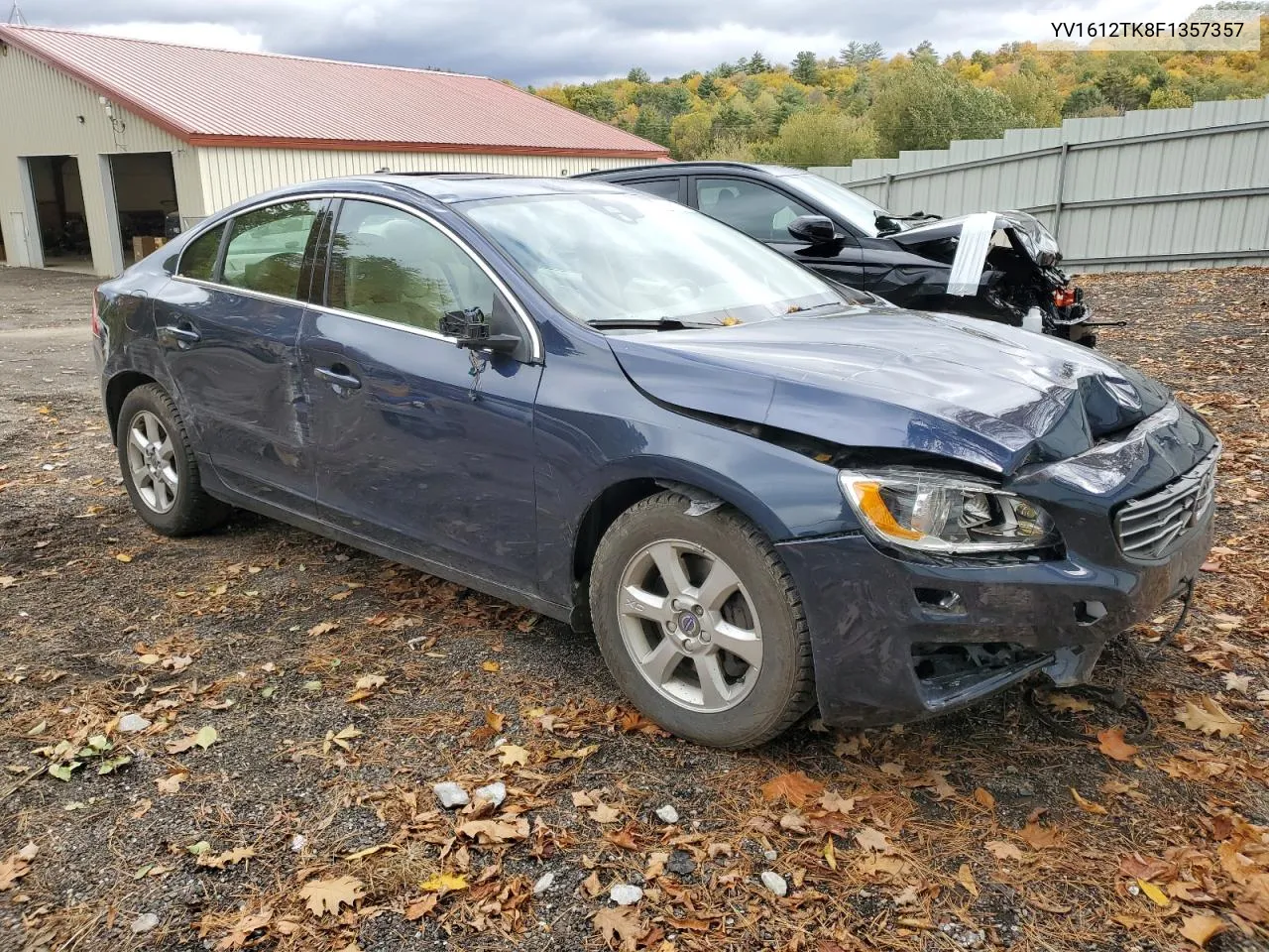 2015 Volvo S60 Premier VIN: YV1612TK8F1357357 Lot: 74919364