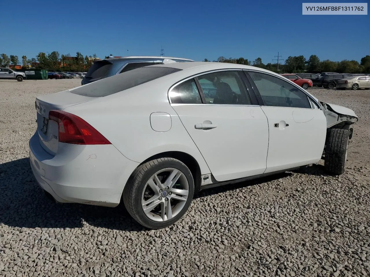 2015 Volvo S60 Premier VIN: YV126MFB8F1311762 Lot: 75241324