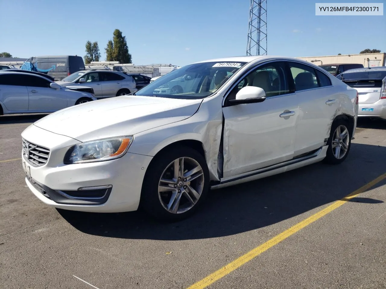 2015 Volvo S60 Premier VIN: YV126MFB4F2300171 Lot: 76479534