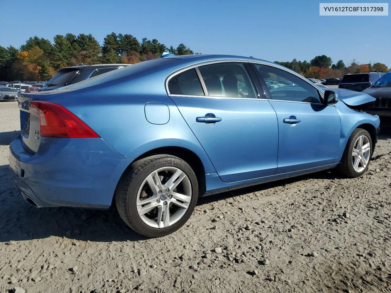 2015 Volvo S60 Premier+ VIN: YV1612TC8F1317398 Lot: 77153044