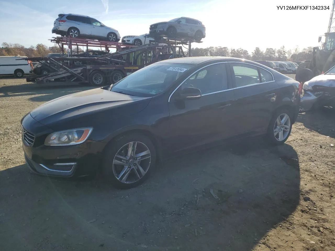 YV126MFKXF1342334 2015 Volvo S60 Premier