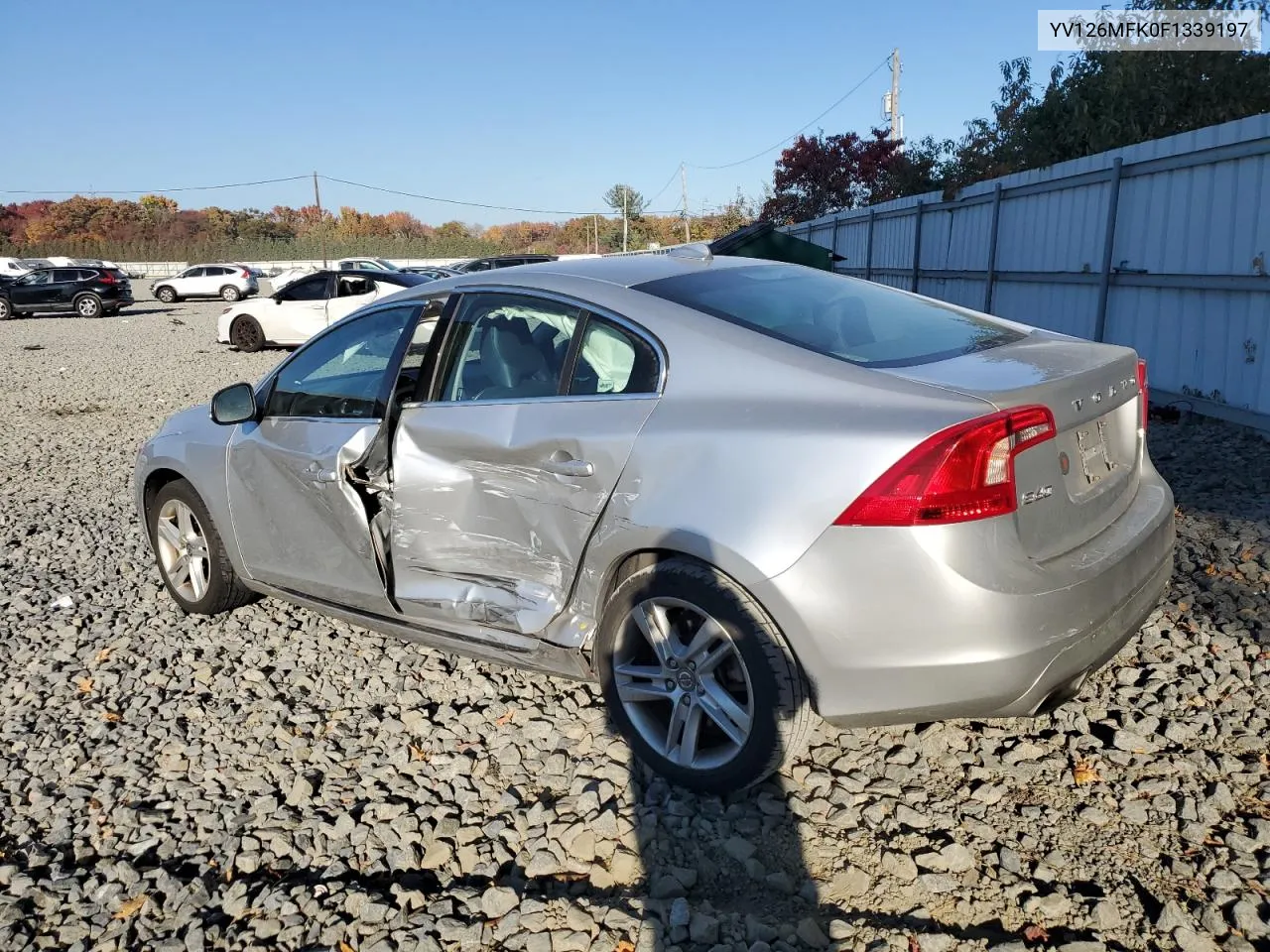 2015 Volvo S60 Premier VIN: YV126MFK0F1339197 Lot: 77613734