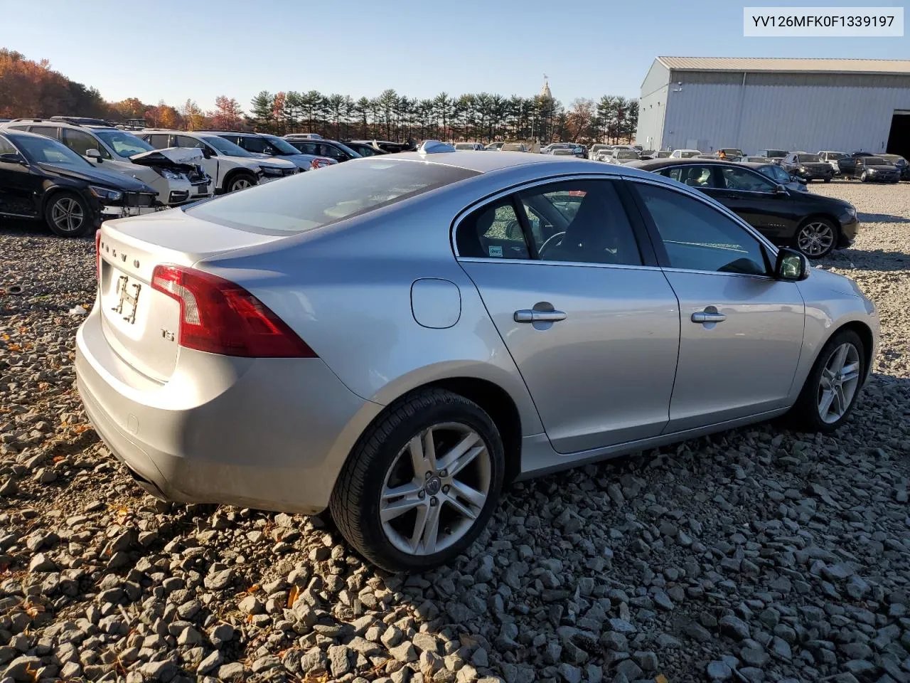 2015 Volvo S60 Premier VIN: YV126MFK0F1339197 Lot: 77613734