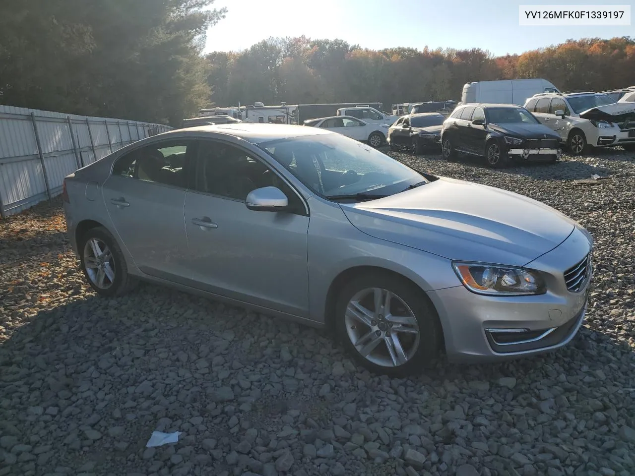 2015 Volvo S60 Premier VIN: YV126MFK0F1339197 Lot: 77613734