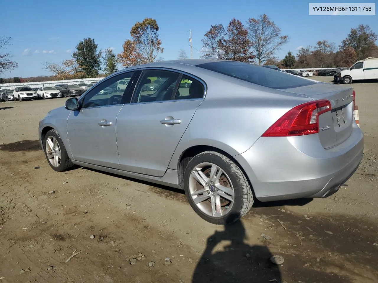 YV126MFB6F1311758 2015 Volvo S60 Premier