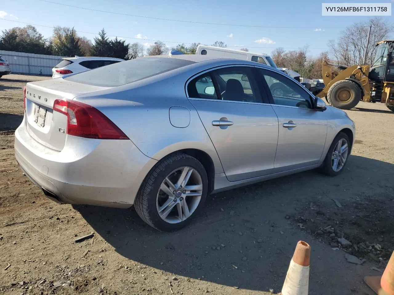 YV126MFB6F1311758 2015 Volvo S60 Premier