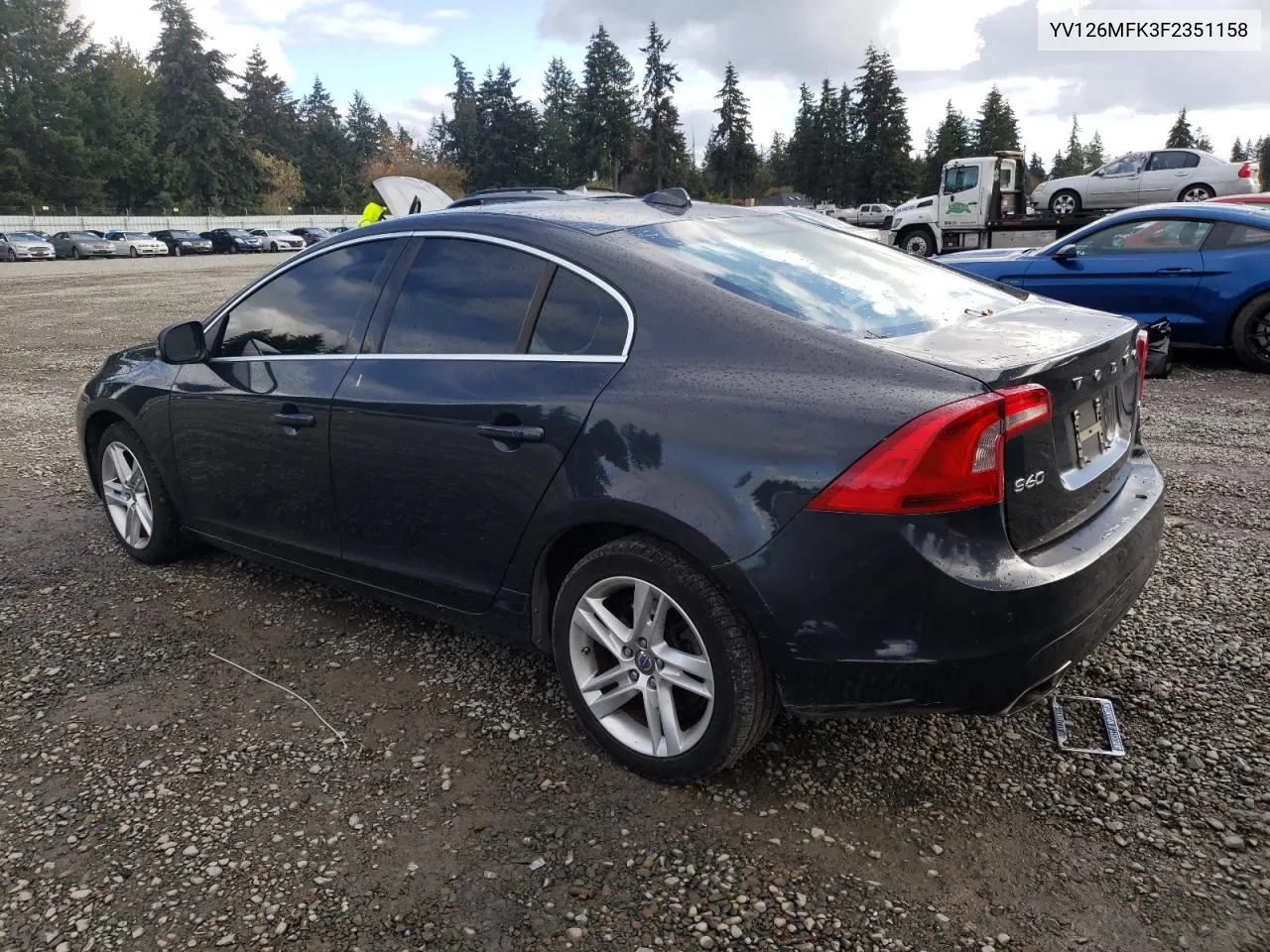 2015 Volvo S60 Premier VIN: YV126MFK3F2351158 Lot: 78523754