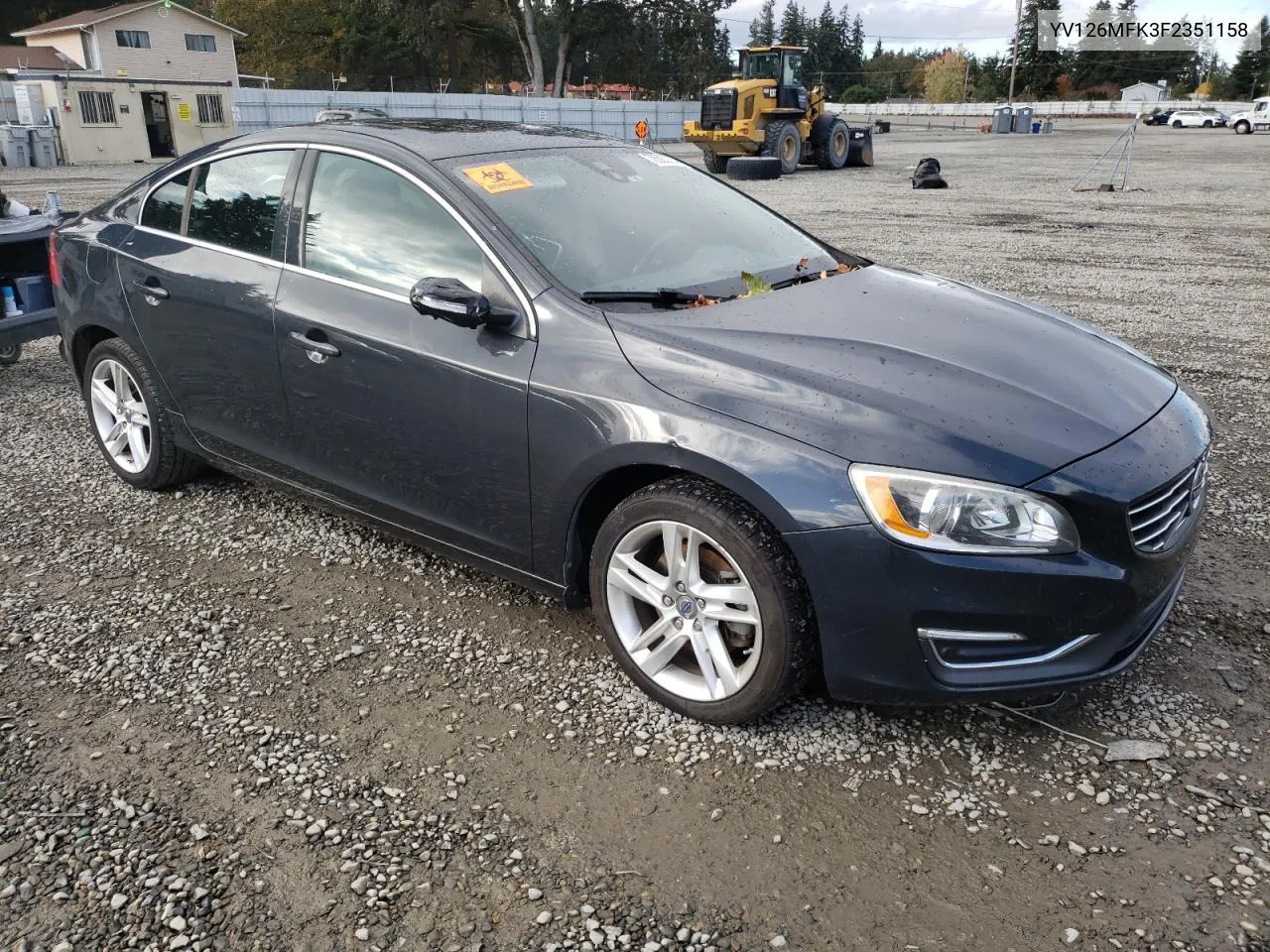 2015 Volvo S60 Premier VIN: YV126MFK3F2351158 Lot: 78523754