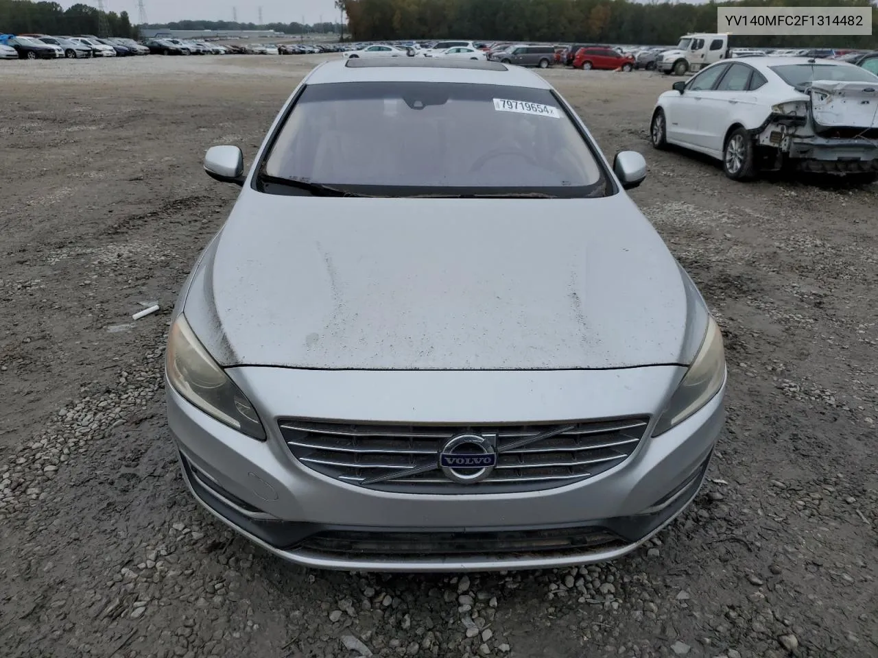 2015 Volvo S60 Premier+ VIN: YV140MFC2F1314482 Lot: 79719654