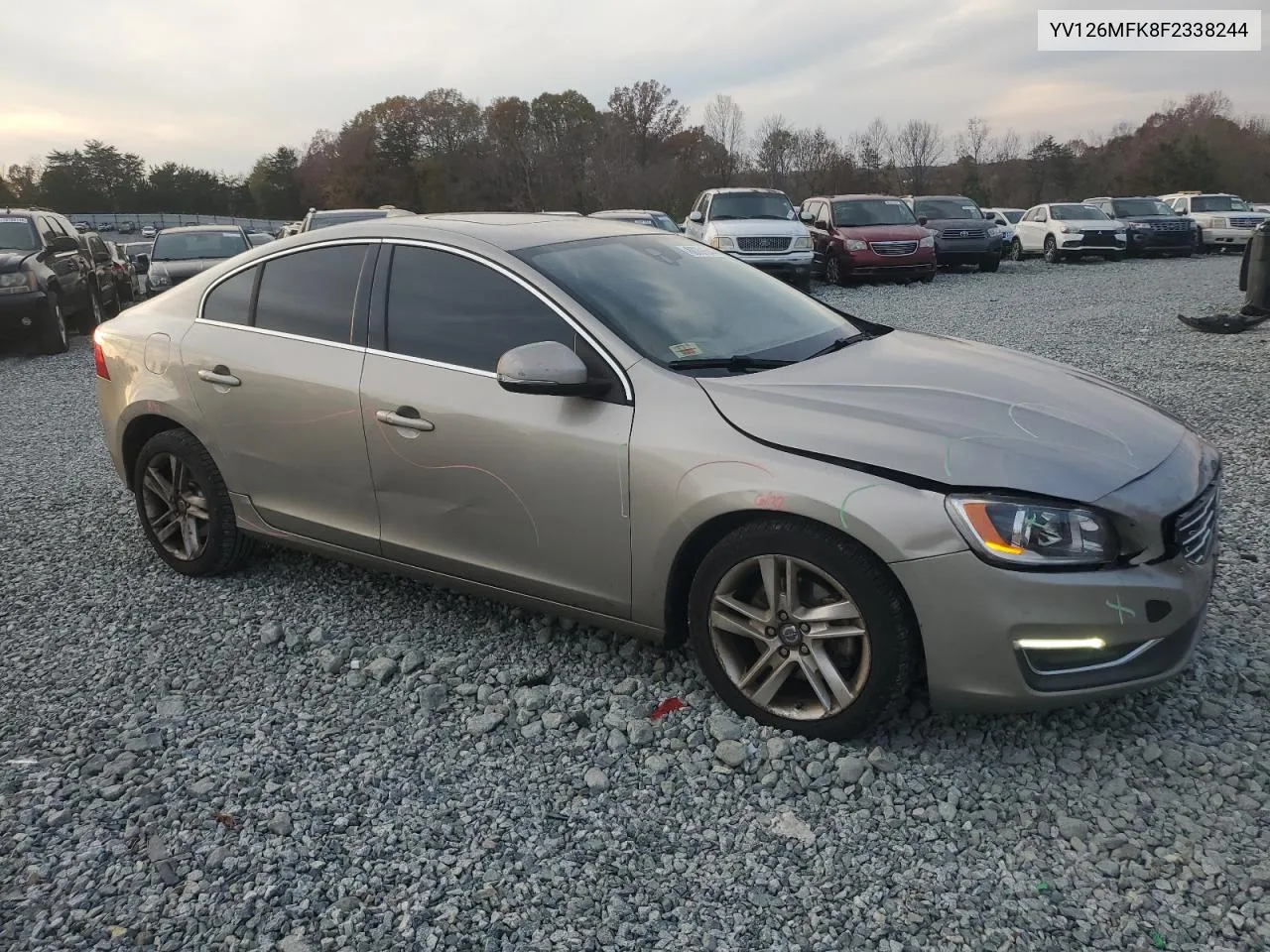 2015 Volvo S60 Premier VIN: YV126MFK8F2338244 Lot: 80791544