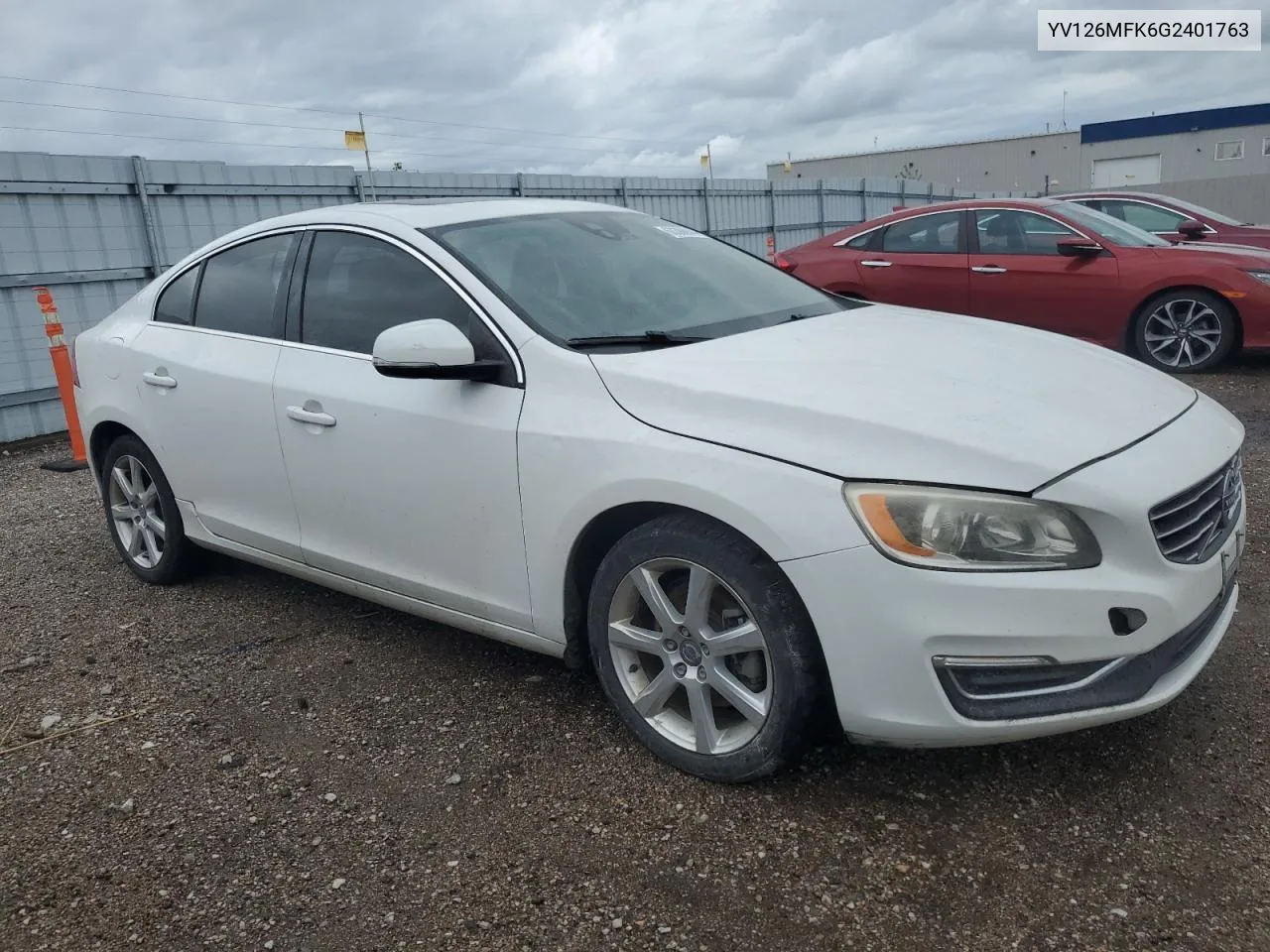 2016 Volvo S60 Premier VIN: YV126MFK6G2401763 Lot: 60388844